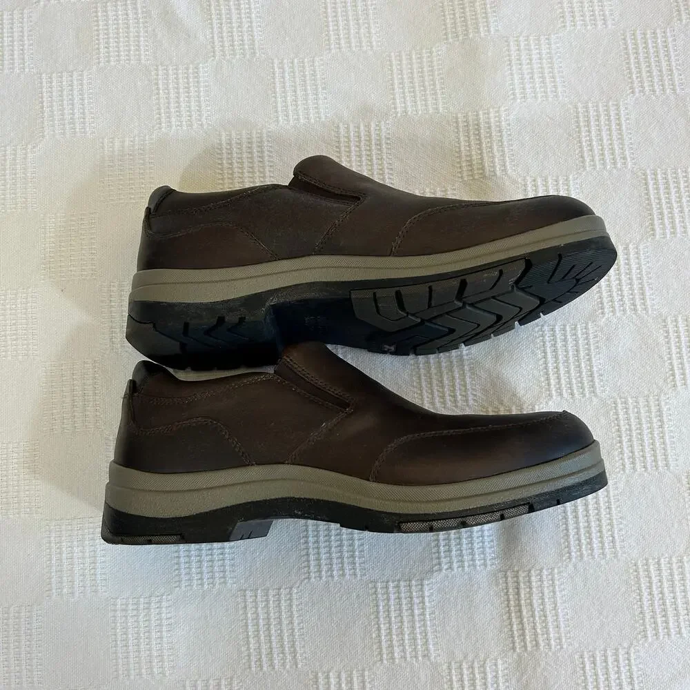 Johnston & Murphy Men's 9.5 M XC4 Slip On Cahill Brown Leather Upper